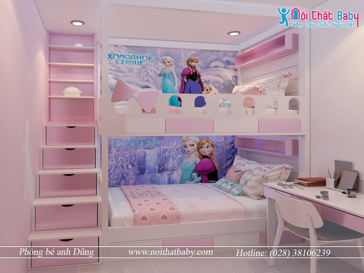 Những mẫu giường tầng đẹp cho bé